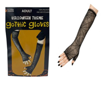 GUANTES NEGROS RED ADULTO