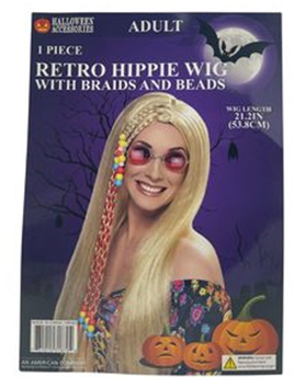 PELUCA HIPPIE RUBIA PELO LARGO