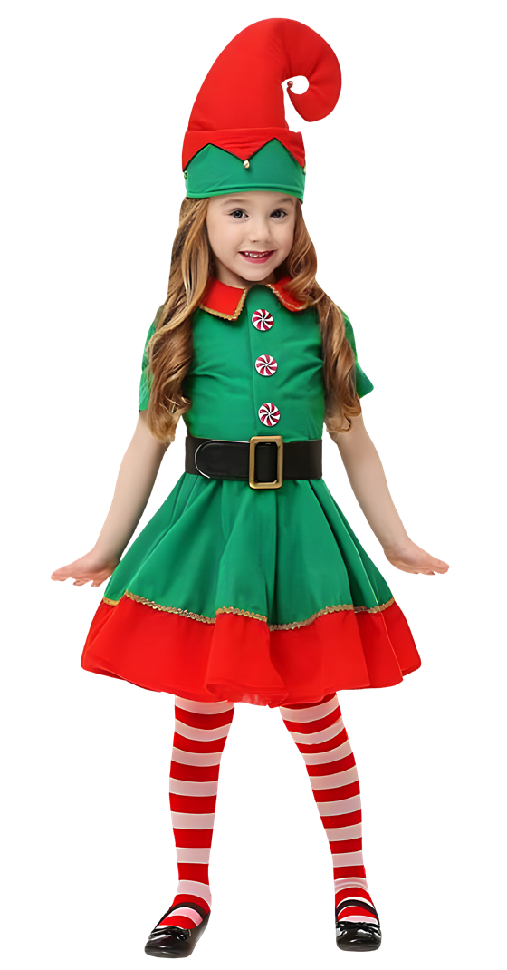 DISFRAZ ELF DUENDE NIÑA T 08