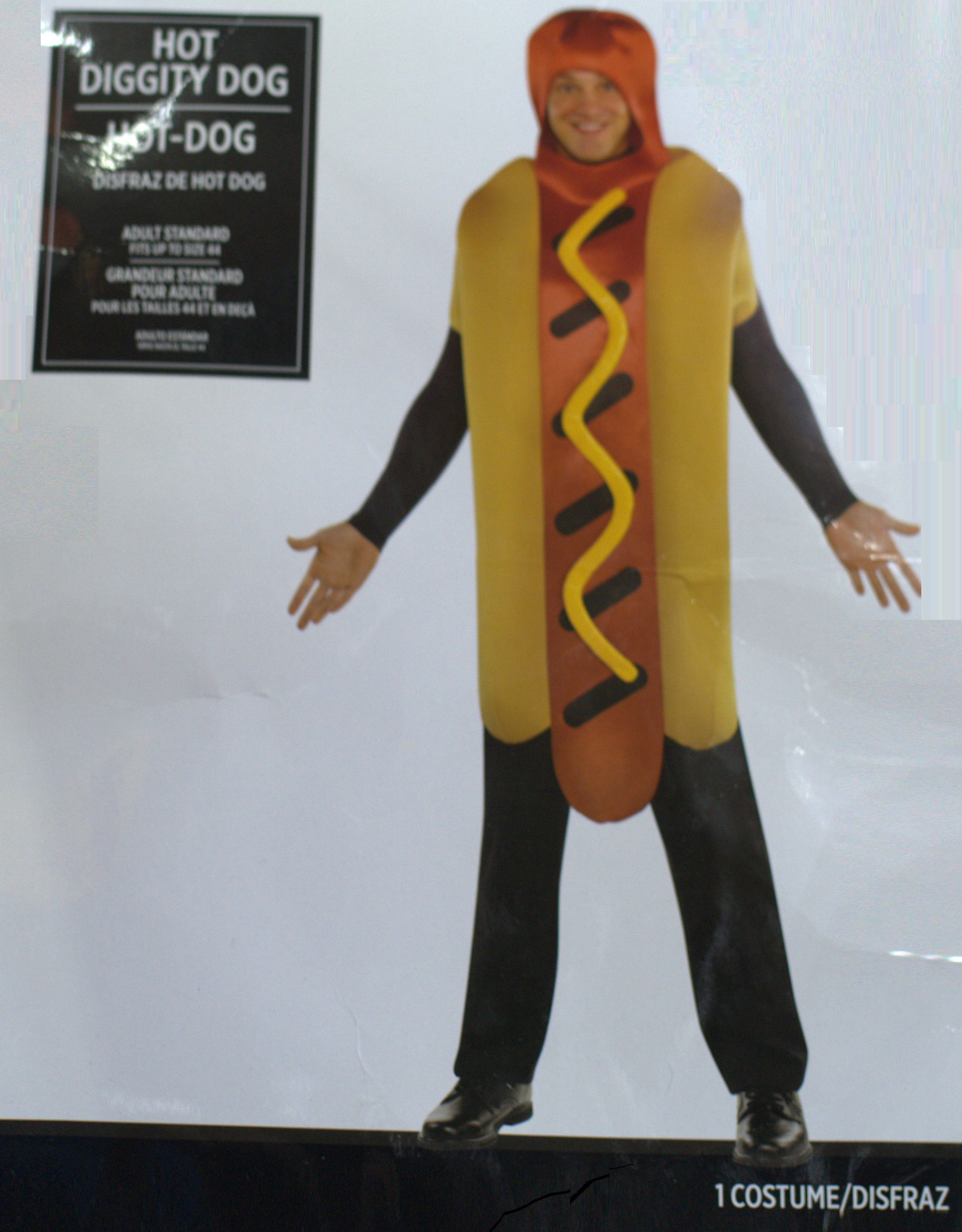 DISFRAZ HOTDOG HOMBRE S.