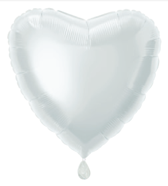 GLOBO MYLAR CORAZON BLANCO A