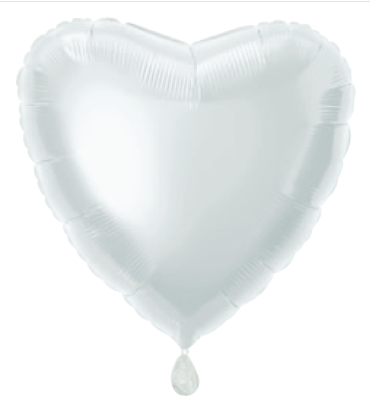 GLOBO MYLAR CORAZON BLANCO A