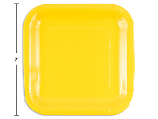 PLATO CUADRAD AMARILLO 14U 23C