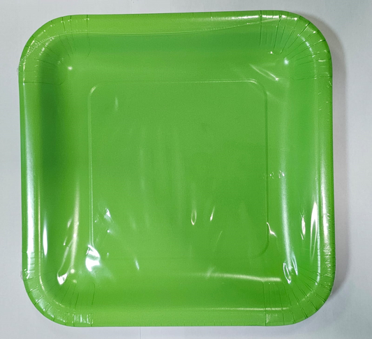 PLATO CUADRADO KIWI 14UN 23CM