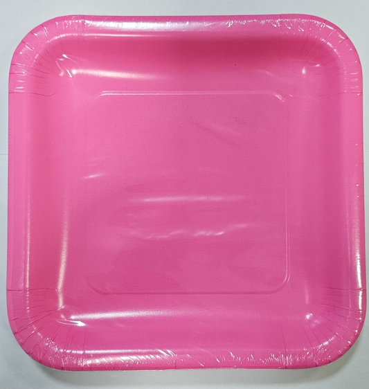 PLATO CUADRADO FUCSIA 14UN 23C