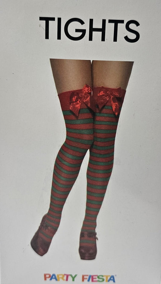 MEDIAS BICOLOR ROJAS Y VERDES