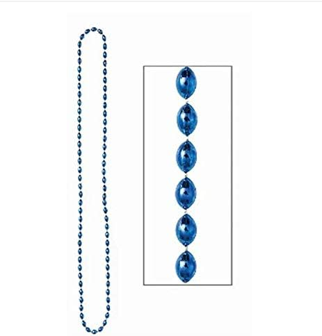 COLLAR BOLAS UD 30PG AZUL BEAD