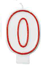 VELA ROJA/BLANCA N 0 BIRTHDAY
