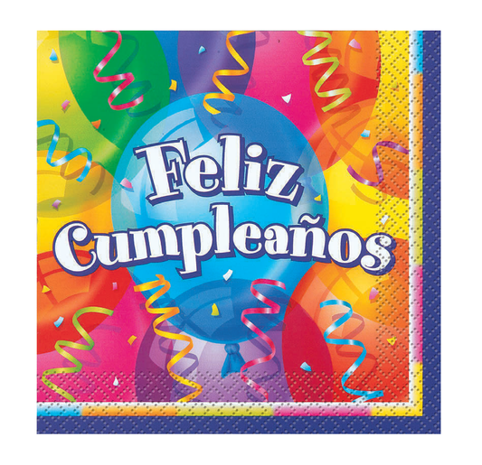 SERVILLETAS FELIZ CUMPLEANOS G