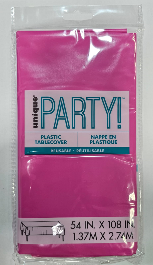 MANTEL PLASTICO FUCSIA