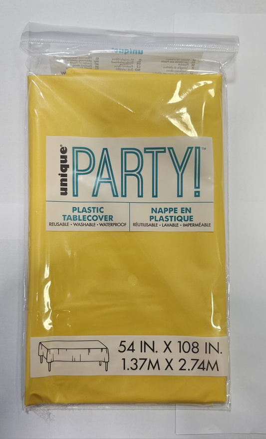 MANTEL PLASTICO AMARILLO