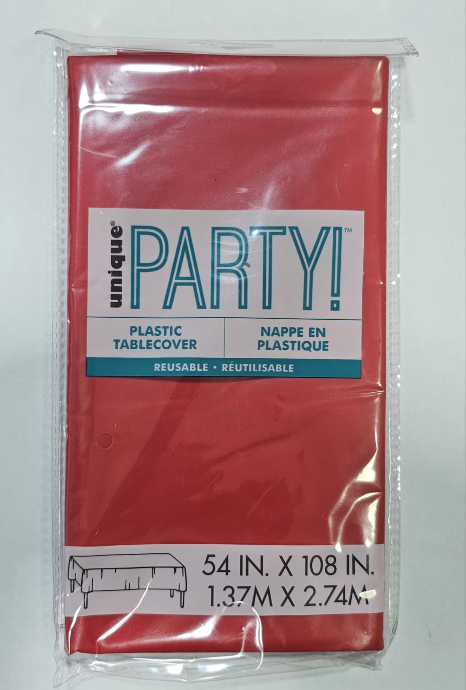 MANTEL PLASTICO ROJO