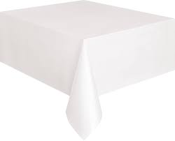 MANTEL PLASTICO BLANCO