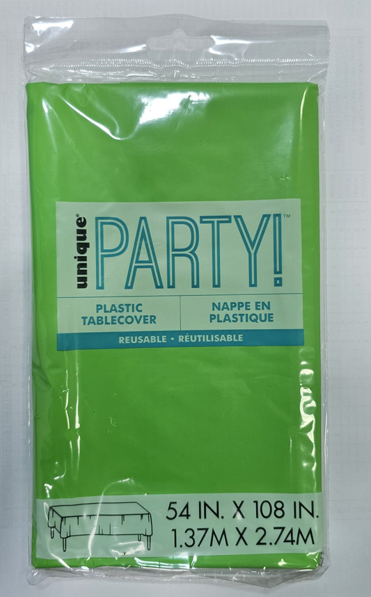 MANTEL PLASTICO VERDE LIMA