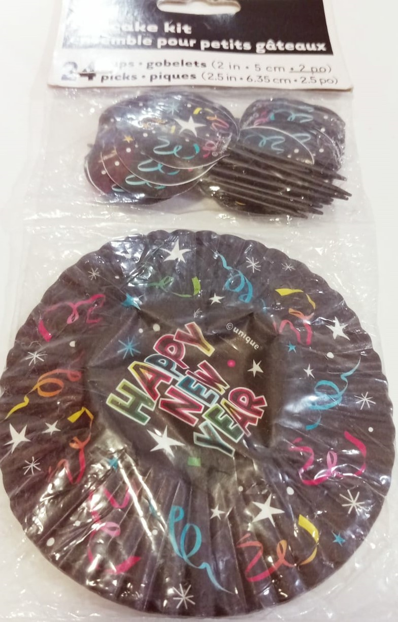 KIT CUP CAKE HAPPY NEW YEAR 24