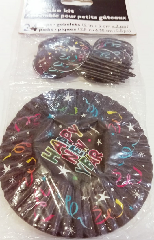 KIT CUP CAKE HAPPY NEW YEAR 24