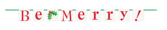 BANNER LETRERO BE MERRY