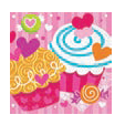 SERVILLETAS CUPCAKE 16UDS
