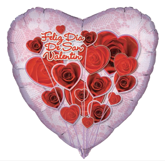 GLOBO MET 18PG FELIZ SVALENTIN