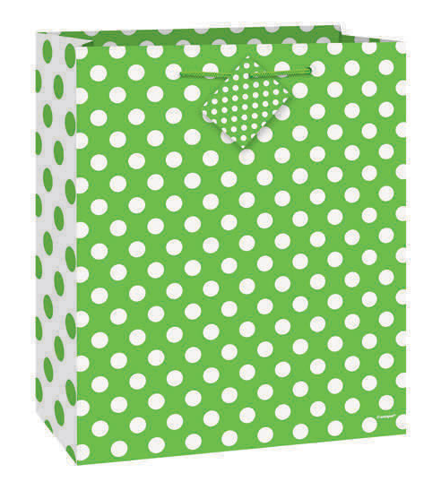 BOLSA REGALO TOPOS VERDE LIMA