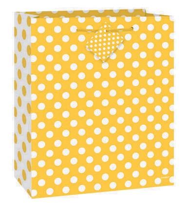 BOLSA REGALO TOPOS AMARILLO