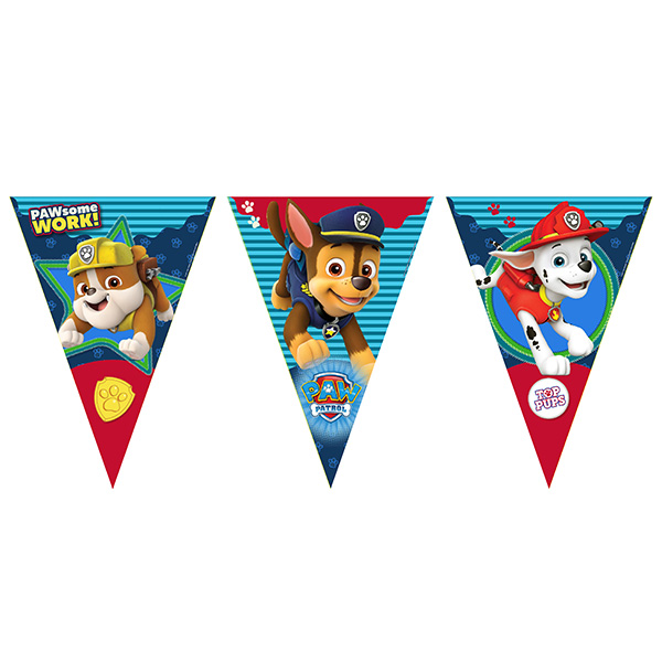 BANDERINES PAW PATROL 10 PZAS