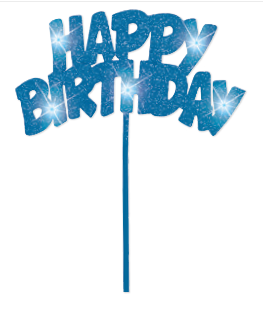 DECO BDAY PASTEL ESCARCHA AZUL