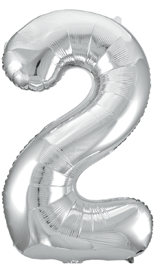 GLOBO 34PG PLATA NUMERO 2