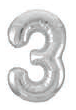 GLOBO 34PG PLATA NUMERO 3