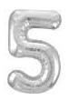 GLOBO 34PG PLATA NUMERO 5