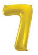 GLOBO 34PG DORADO NUMERO 7
