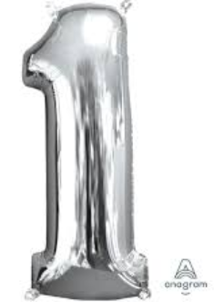 GLOBO FORMA Nº1 PLATA 26 PULG