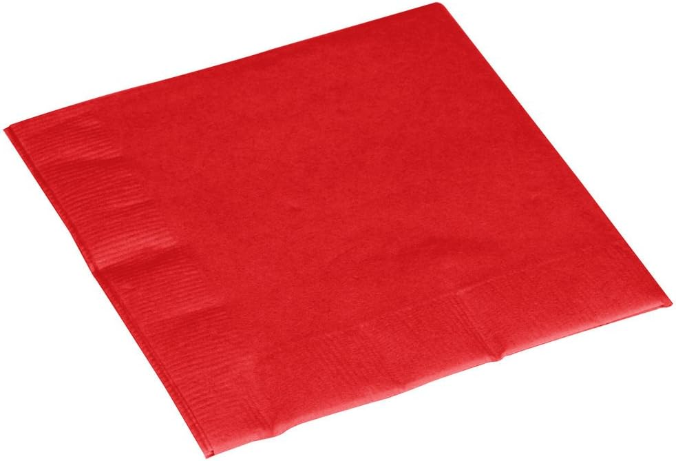 SERVILLETA 33X33 20UDS ROJA