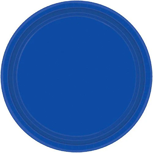 PLATOS REDONDO 7PG 20 UDS AZUL