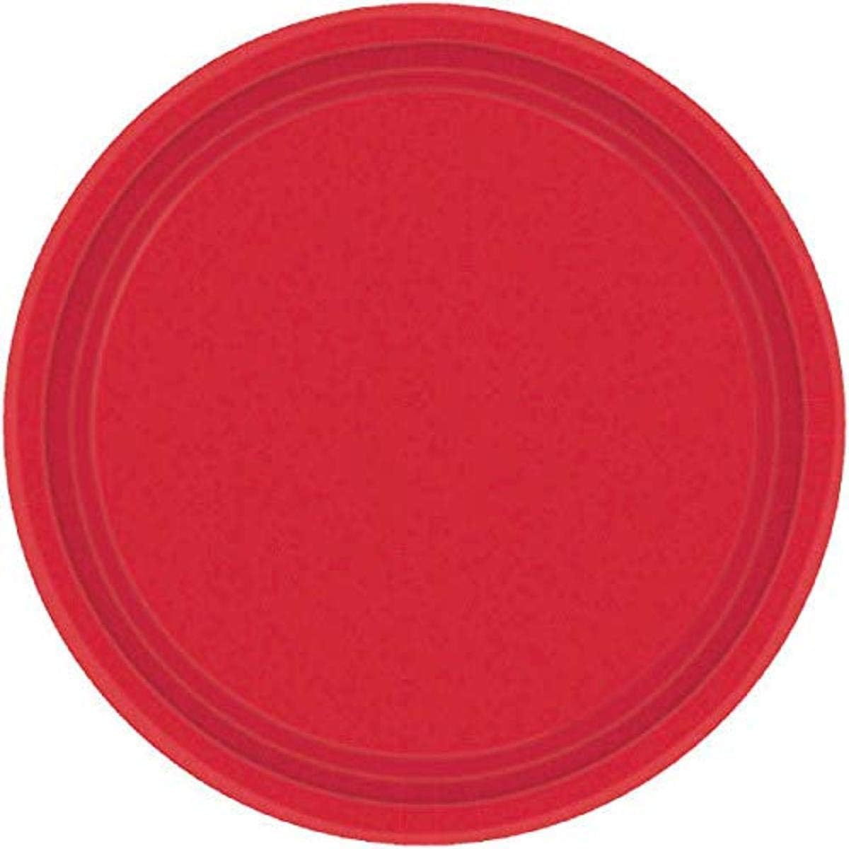 PLATOS REDONDO 7PG 20 UDS ROJA