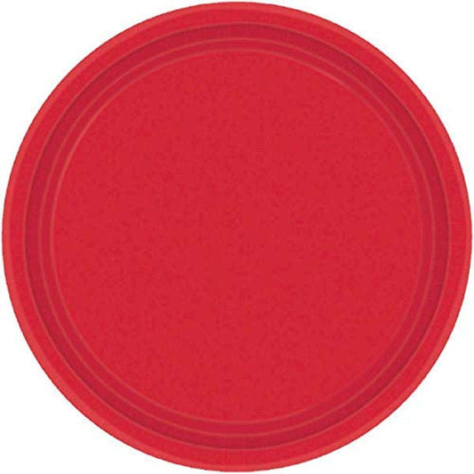 PLATOS REDONDO 7PG 20 UDS ROJA