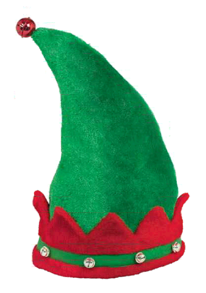 SOMBRERO ELFO DELUXE CAMPANAS