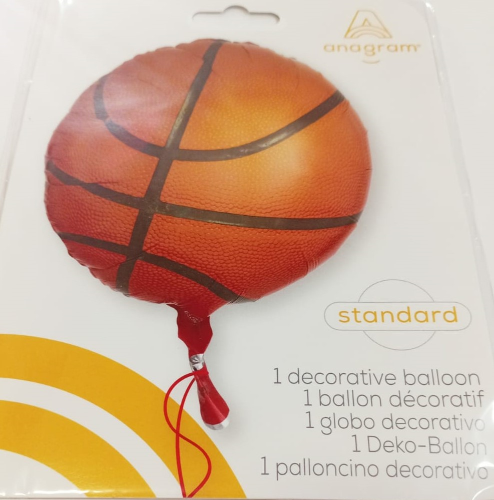 GLOBO MET.BASKETBALL18PULG