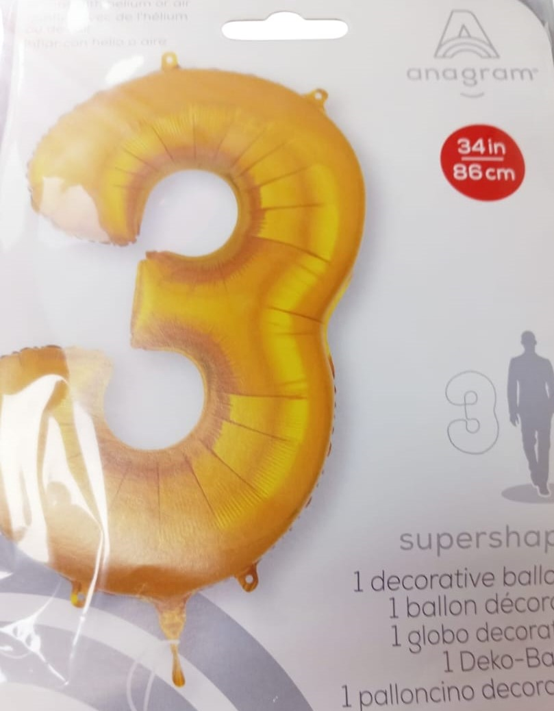 GLOBO FORMA Nº3 ORO