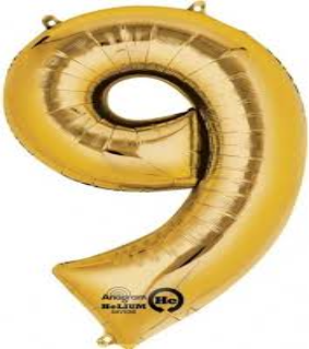 GLOBO FORMA Nº9 ORO