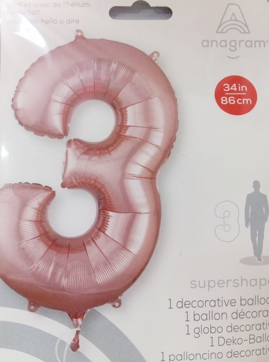 GLOBO FORMA Nº3 ROSEGOLD