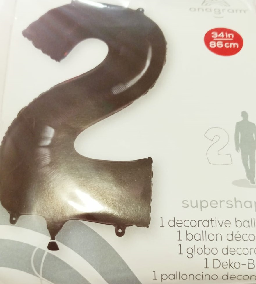 GLOBO FORMA Nº2 NEGRO 34PG