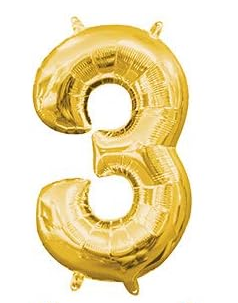 GLOBOS MINI SHAPE NO3 DORADO