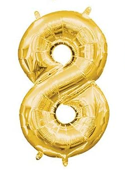 GLOBOS MINI SHAPE NO8 DORADO
