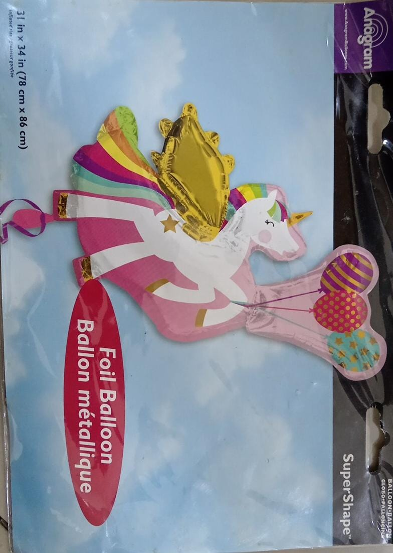 GLOBO MET.UNICORNIO SUPERSHAP