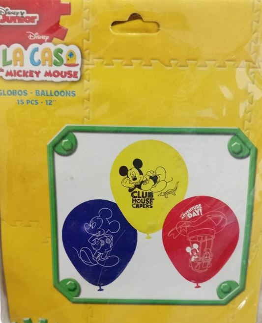 GLOBOS 12" MICKEY 15/1