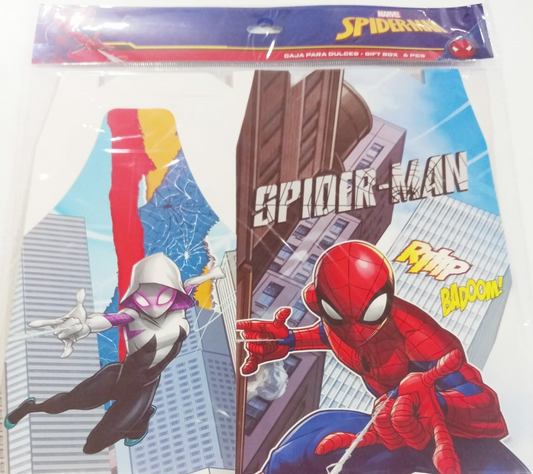 CAJA PARA DULCE SPIDERMAN 6/1