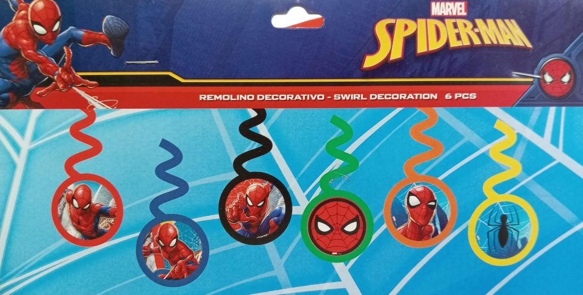 REMOLINO DECORATIVO SPIDERMAN