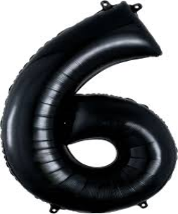 GLOBO FORMA Nº6 NEGRO 34 PULG