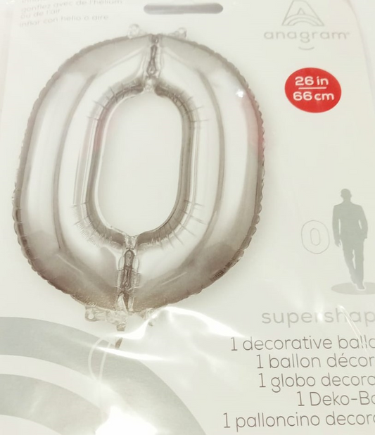 GLOBO FORMA Nº0 PLATA 26 PULG